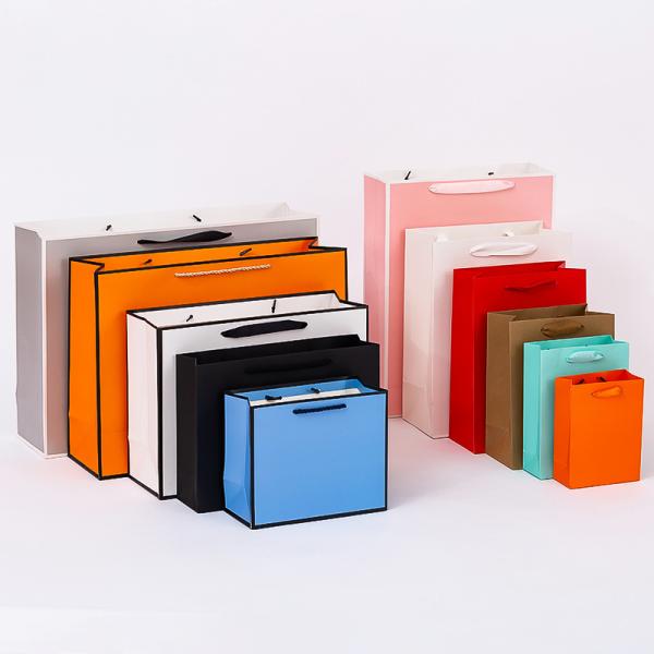 Напечатанный по заказу размер Эко-бумажная подарочная упаковка Торговые сумки Поставщики обуви Одежда