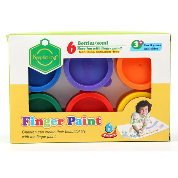 Non-toxic Finger Paint / Poster Paint  4 Colors, 6 Colors, 8 Colors set washable for kids diy painting water color paint
