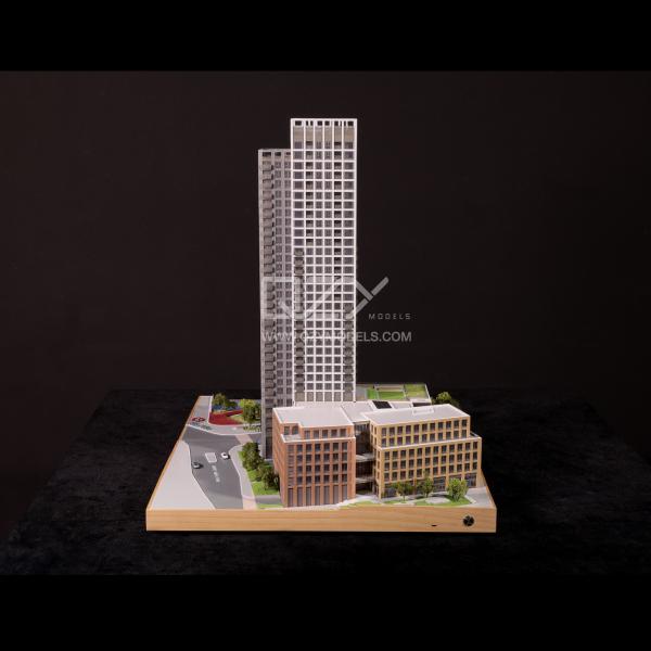 Modèle de terrain britannique Modèle miniature à l'échelle architecturale 1/200 pour présentations et affichages professionnels
