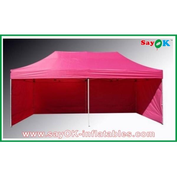 L6m x W3m Gazebo Folding Tent Canopy Sun-resistant With 3 Sidewalls Iron Frames