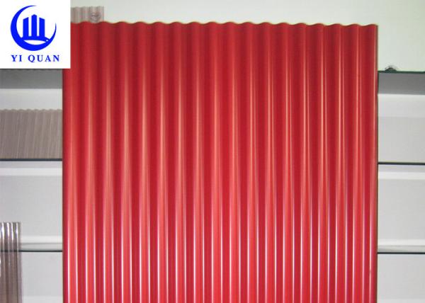Telhas revestidas de PVC UPVC retardante de fogo para garagens de pátio de carga
