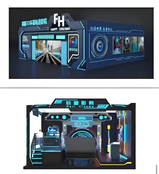 VR 3D Track Cinema with 4D 9D Flying Technology for Theme Parks