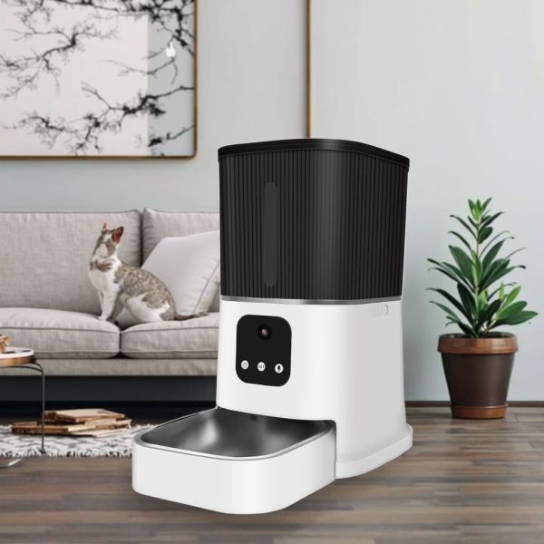 Wholesale Eco-Friendly Modern Plastic Intelligent Automatic Pet Feeder Mobile Timing Quantum Remote Control Voice Video Features