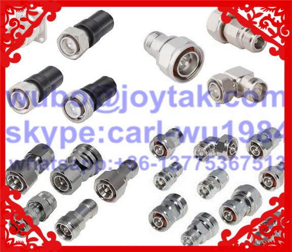 4.3-10 adaptor male plug to 4.3-10 female jack VSWR 1.15 silver plated pin and tri-alloy connector body high quality