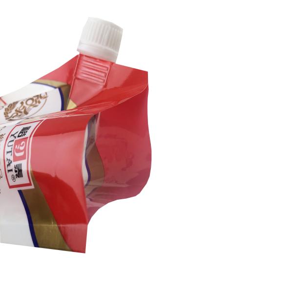 Reusable Stand Up Plastic Custom Liquid Fruit Juice Pouch Drink Packaging Spout Pouch Bag / Juice Doypack With Spout