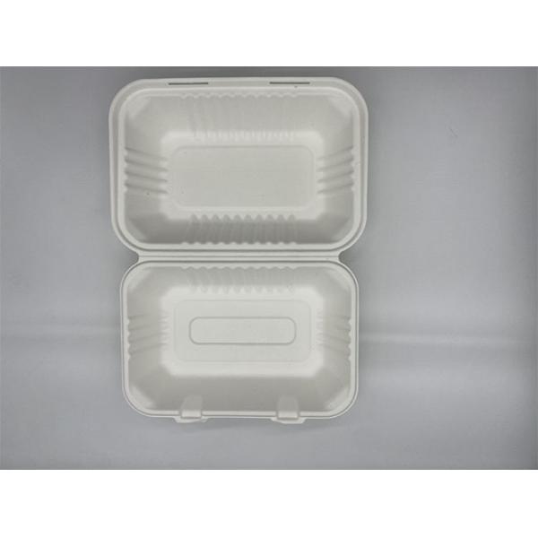 EN13432 9×6 Inch  Natural Bio Food Packaging Boxes