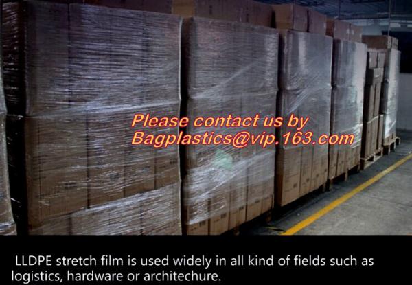plastic transparent food nontoxic cling wrap, cast clear plastic extensible wrap film, Lldpe Cast Stretch Banding Film