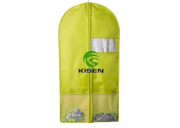 Colorful Oxford Breathable Suit Covers , Reusable Foldable Garment Bag