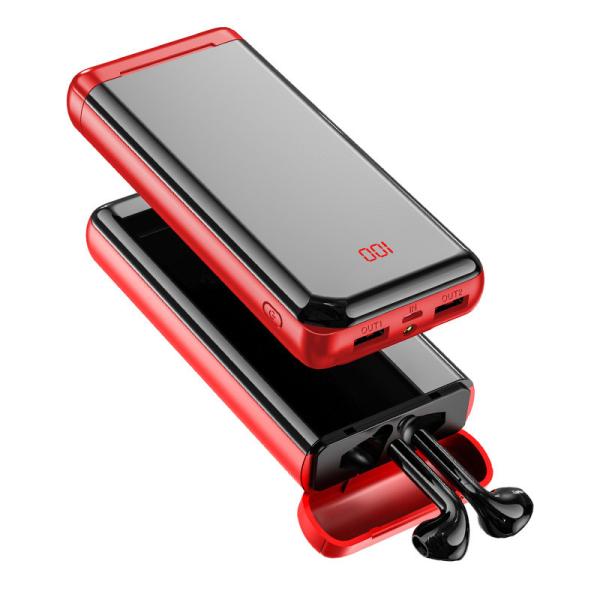 2020 New Earphone Power Bank TWS Bluetooth 5.0V Earphone Power Bank 10000mah with Earbuds