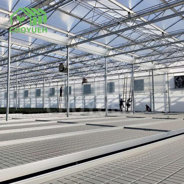 1.2mm Aluminum Greenhouse Benches Anodizing Load Capacity 100kg/M2