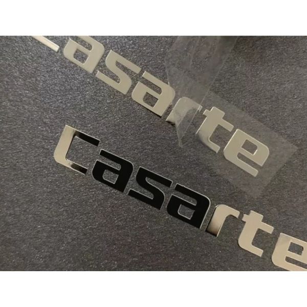 Custom Electroformed Nickel Transfer Logo Stickers - Ultra-Thin Pure Nickel Material with Easy Cold Transfer Application and Multiple Color Options