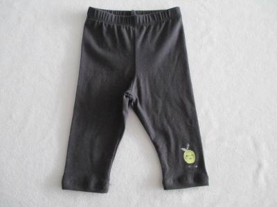 OEM service Cotton Elastane 180gsm Baby Girl Leggings Pants Elastic Waistband Autumn Soft Jersey