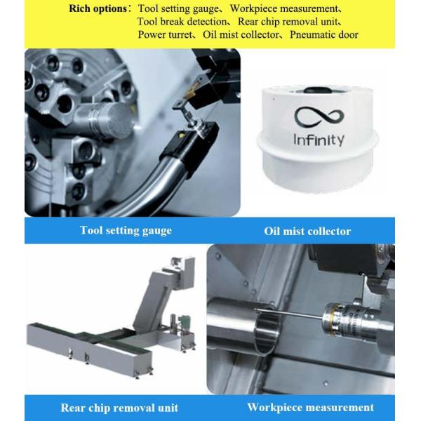 SMTCL Motor Shaft CNC Lathe HTC40H for High-Efficiency Long Shaft Processing