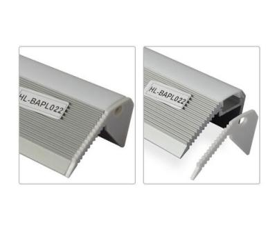 Silver white LED aluminum profile for stairs LED strips profile Clear/Frosted/Milky PC cover