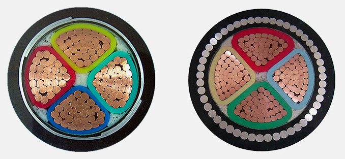 Flame Retardant STA Armoured Electrical Cable PVC Sheathed Steel Tape Armored Cable