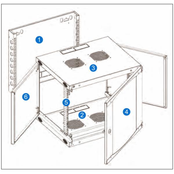 EW Wall Mount Rack Cabinet , Date Center Accessories , Manufacturer from China - Zion Communiation