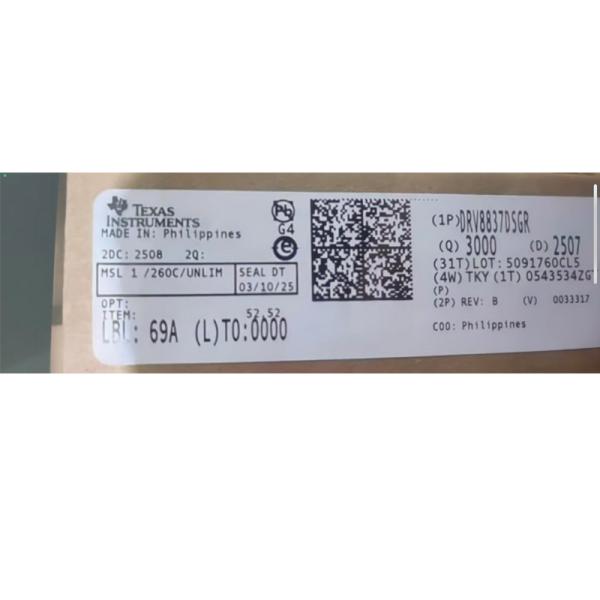 DRV8837DSGT 1.8A Brushed DC Motor Driver with Low Voltage Operation and H-Bridge Configuration