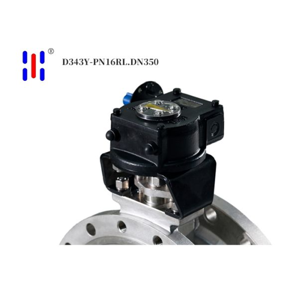 DN350 PN16 Flanged 316L Stainless Steel Triple Offset Butterfly Valve