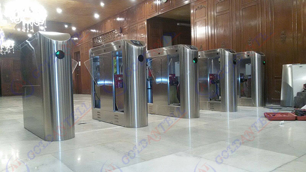Entry Exit Half Height Rfid Access Control Turnstiles for Office University Office Building