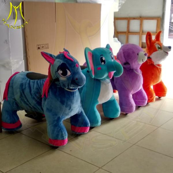 Hansel  cheap battery operated animal ride on motorized animals with battery indicator