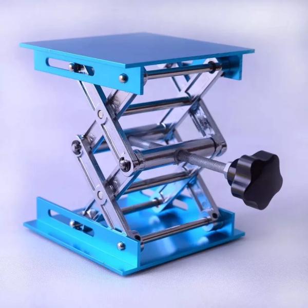 a tabela do suporte do laboratório de 150x150mm Scissor o laboratório do óxido de alumínio do elevador Scissor o elevador