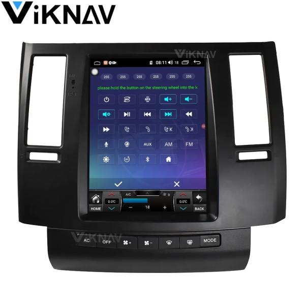 10.4 дюймовое авторадио Android для автомобилей для 2003-2007 Infiniti FX35 FX45 Навигация GPS Мультимедийный DVD-плеер Беспроводной Carplay
