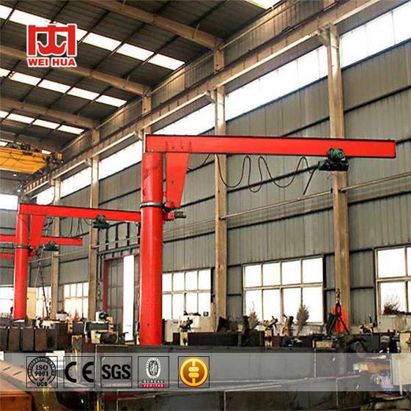 2000 Kg Stationary Jib Crane With 2 Speed Hoist 360 Degree Slewing