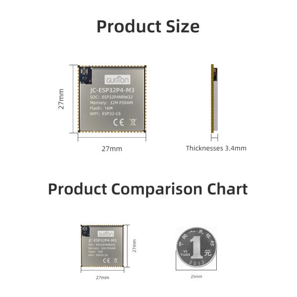 JC-ESP32P4-M3-C6 Module d'affichage ESP32 La solution ultime pour votre entreprise