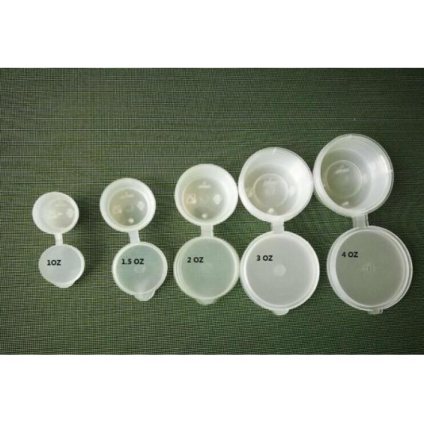 чашка соуса пластмассы Tableware пищевого контейнера 50ml 2oz устранимая с крышками