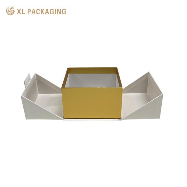 Caixa Magnética de Luxo de Portas Duplas Personalizada Moda Perfumes Cuidados da Pele Cosméticos Caixa de Embalagem de Cartão Para Conjuntos de Presentes