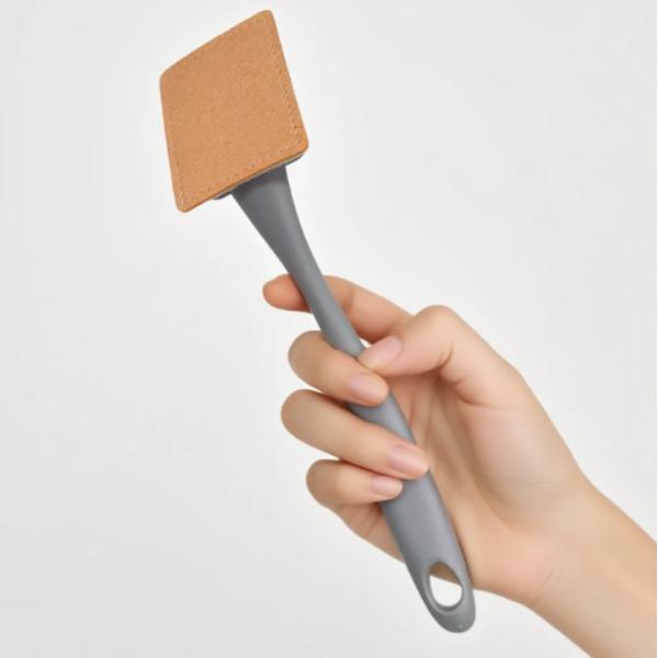 Wholesale wood pulp sponge scrubber compressed wood pulp cotton kitchen cleaning sponge with printed pattern for dishwashing and removing grease