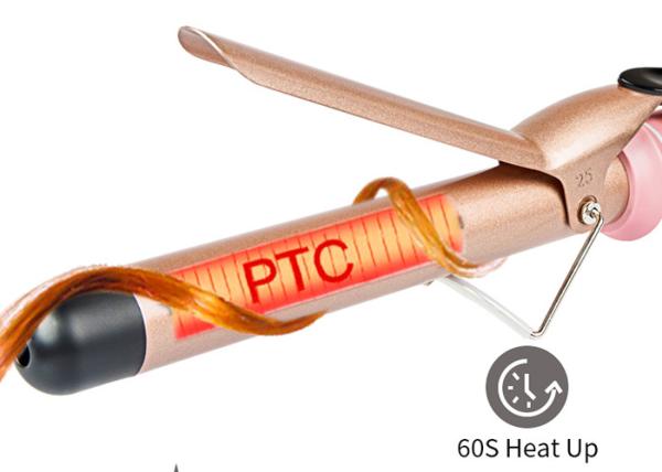 PTC Household Ceramic Hair Curler , Belt Clip 49W Marcel Curling Irons