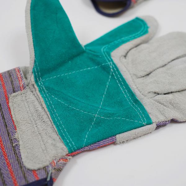 Palm Reinforced Leather Gloves Customized Leather Work Gloves For Welding