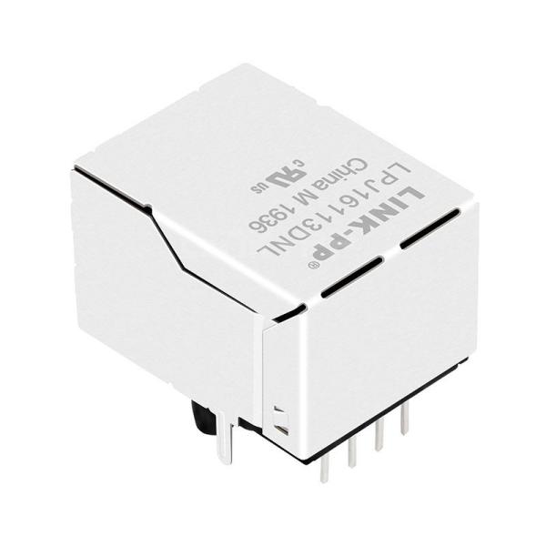 RU1S041X LF compatível com LINK-PP LPJ16113DNL 10/100 Base-T Tab Up sem porta única LED 8P8C RJ-45 Socket PCB