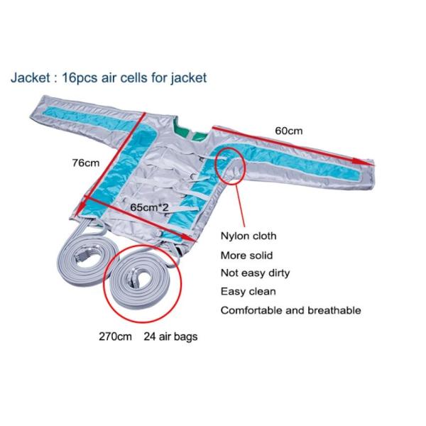24 Air Bags Pressotherapy Slimming Machine , 4 In 1 Lymphatic Drainage Suit