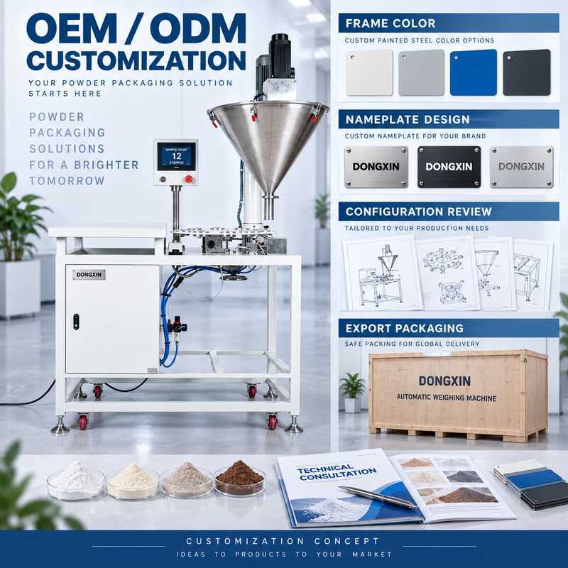 High Precision Automatic Melamine Powder Weighing Machine with PLC Touchscreen Control and Customizable Weighing Range