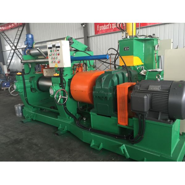 Two Roll Open Mixing Mill with Alloy Chilled Cast Iron Rolls and Manual or Electric Gap Adjustment for Rubber Compound Production Line