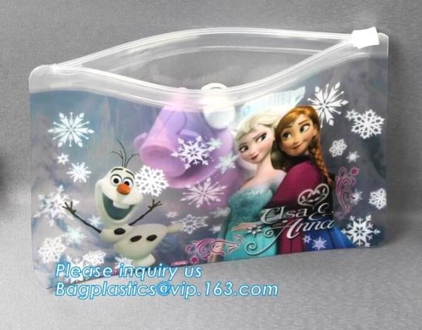 Custom Mini k Bag,Frosted Pvc k Bag, Zipper Slider Frosty Soft Bag Pouch, travel cosmetic makeup slider bag