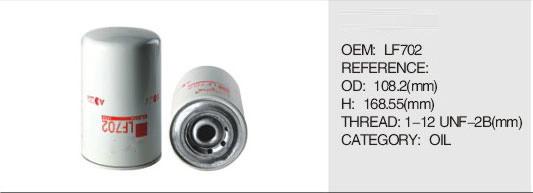 FILTER AUTO ENGINE PARTS FUEL OIL FILTER LF678