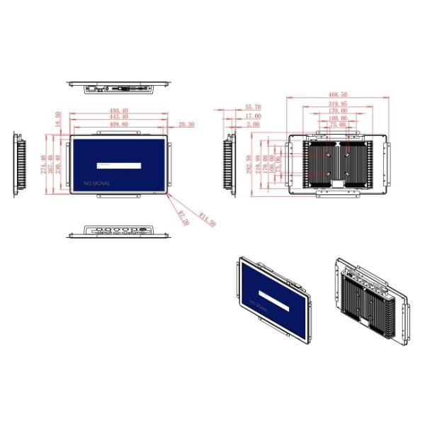 18.5-Inch Touch Screen for Medical Devices and Public Information Displays