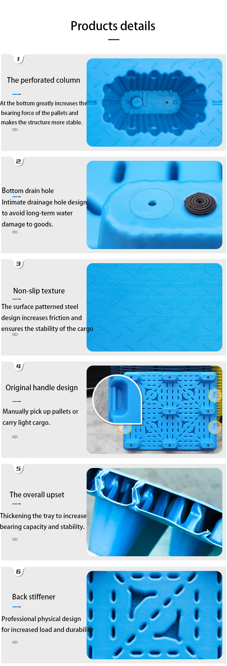 Паллеты легковеса SGS паллетов HDPE впрыски в 9 ног пластиковые