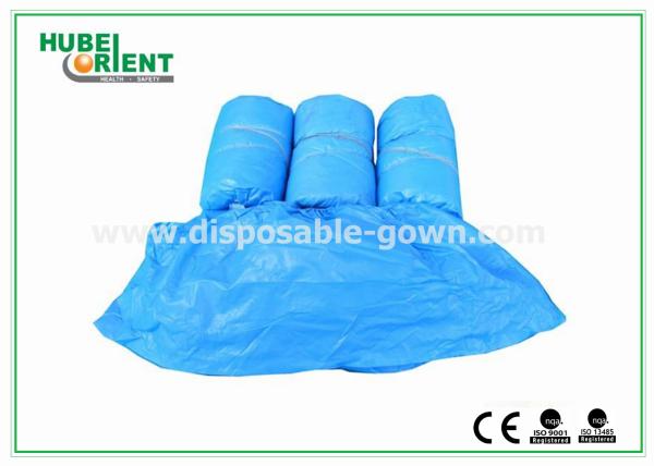 Polythene Laboratory Disposable Footwear , Skid Resistant Shoe Covers
