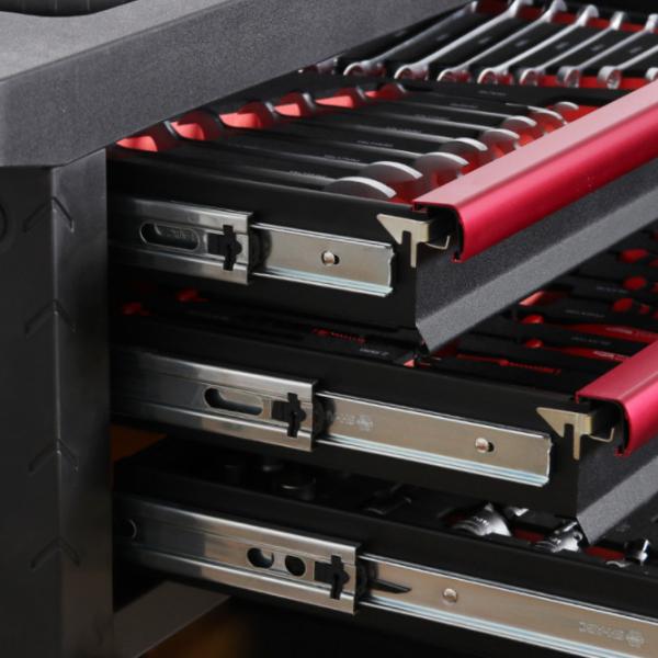 0.7mm 0.8mm Movable Tool Cabinet Trolley , Workshop Mobile Tool Chest Workbench