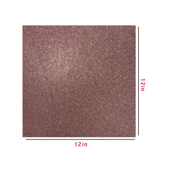 Decorating Rose Gold Glitter Paper , Shinning Craft Glitter Paper Sheets