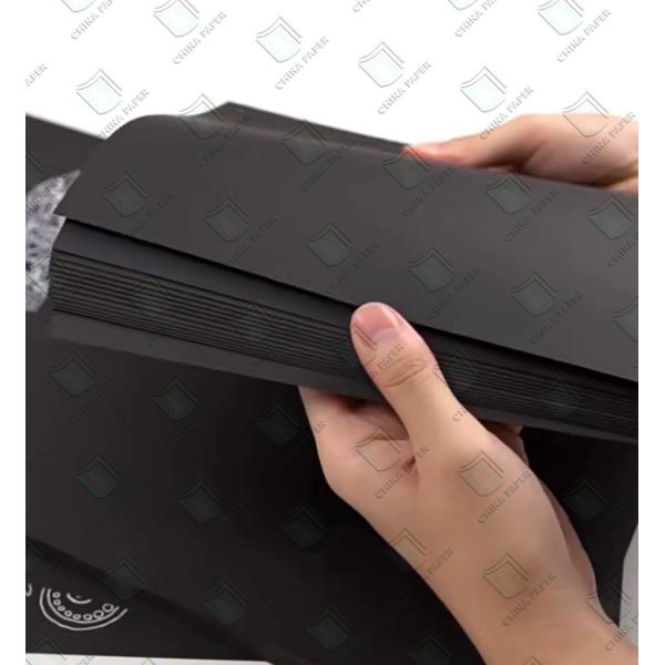 Картон высокой жесткости, черная бумажная карточка, смешанная целлюлоза / древес