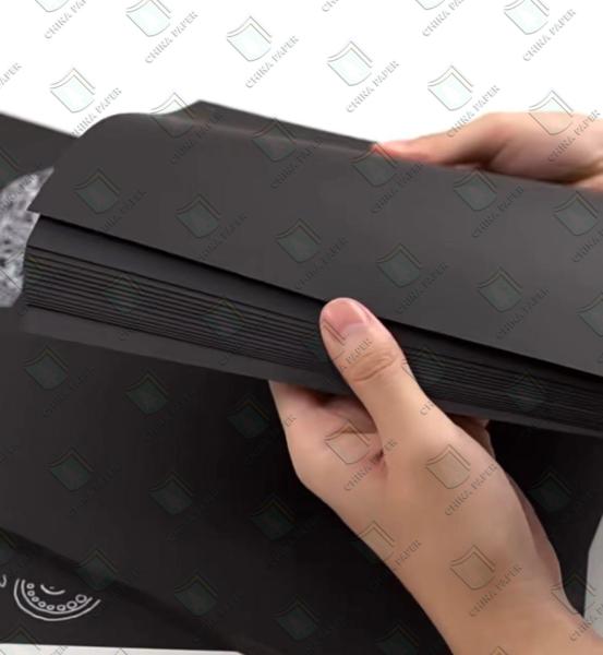 Cartão de alta rigidez Cartão de papel preto Pulpa mista / Pulpa de madeira