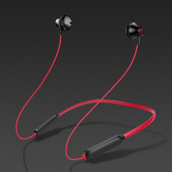Call In Ear Flexible Wireless Bluetooth Neckband Earphones With Vibration