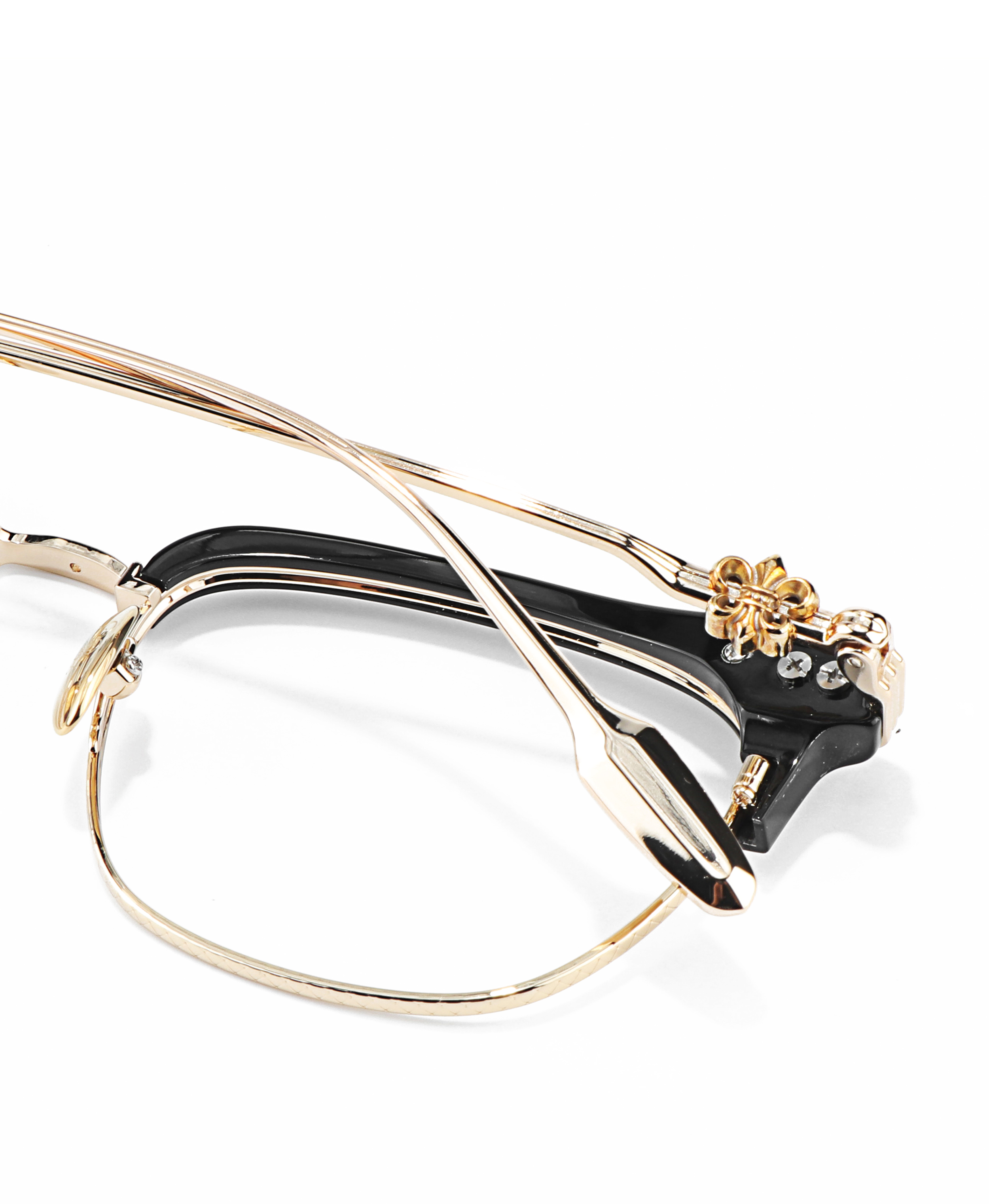 Cool Classic Punk Unisex Black Gold Optical Presbyopia Multifocal Luxury Brand Men's Prescription Eye Glasses Fashion for Women