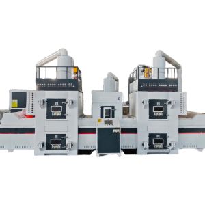 One Pass Double Sides Automatic Sand Blasting Machine For Stainless Steel Sheets