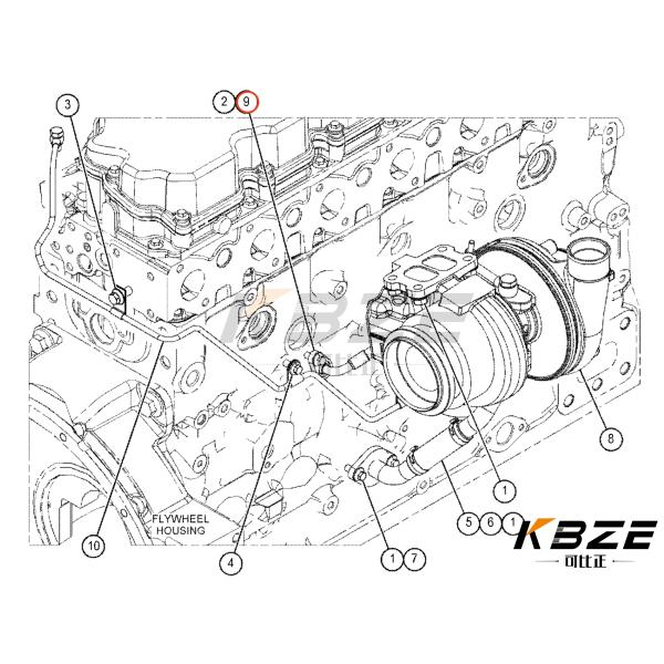 ГОРНИК С6.6 С7.1 ТУРБОЗАВЛИВАЧИТЕЛЬНЫЕ ОЛЕЙНЫЕ ЛИНИИ CA3688559 368-8559 3688559 для экскаватора E320D L